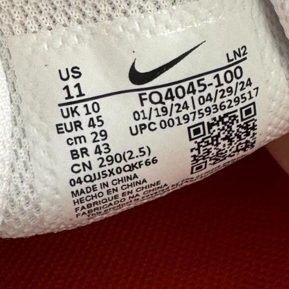 Nike Vapor Edge Speed 360 2 Men's Size 11 Football Cleats White Orange NEW - Picture 8 of 9